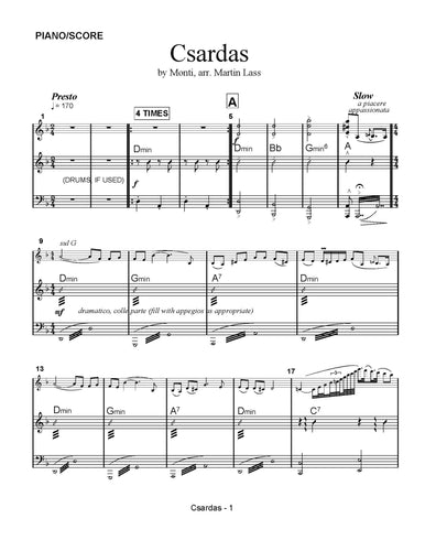 Csardas - sheet music download