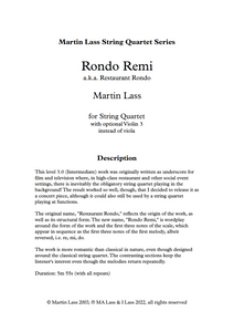 Rondo Remi | Sheet Music | String Quartet