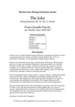 The Joke - Haydn | Sheet Music | String Orchestra